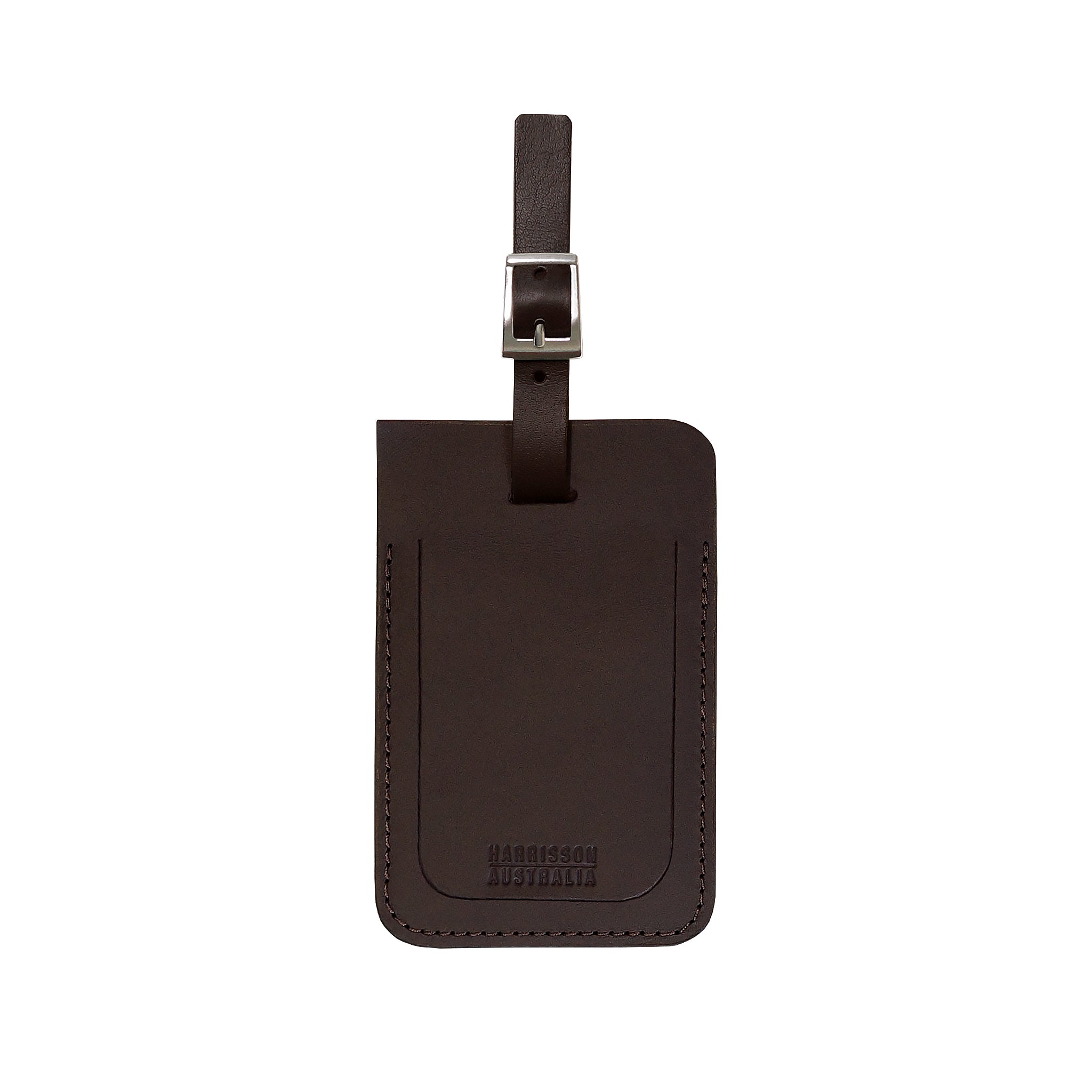 Brown Leather Travel Luggage Tag 