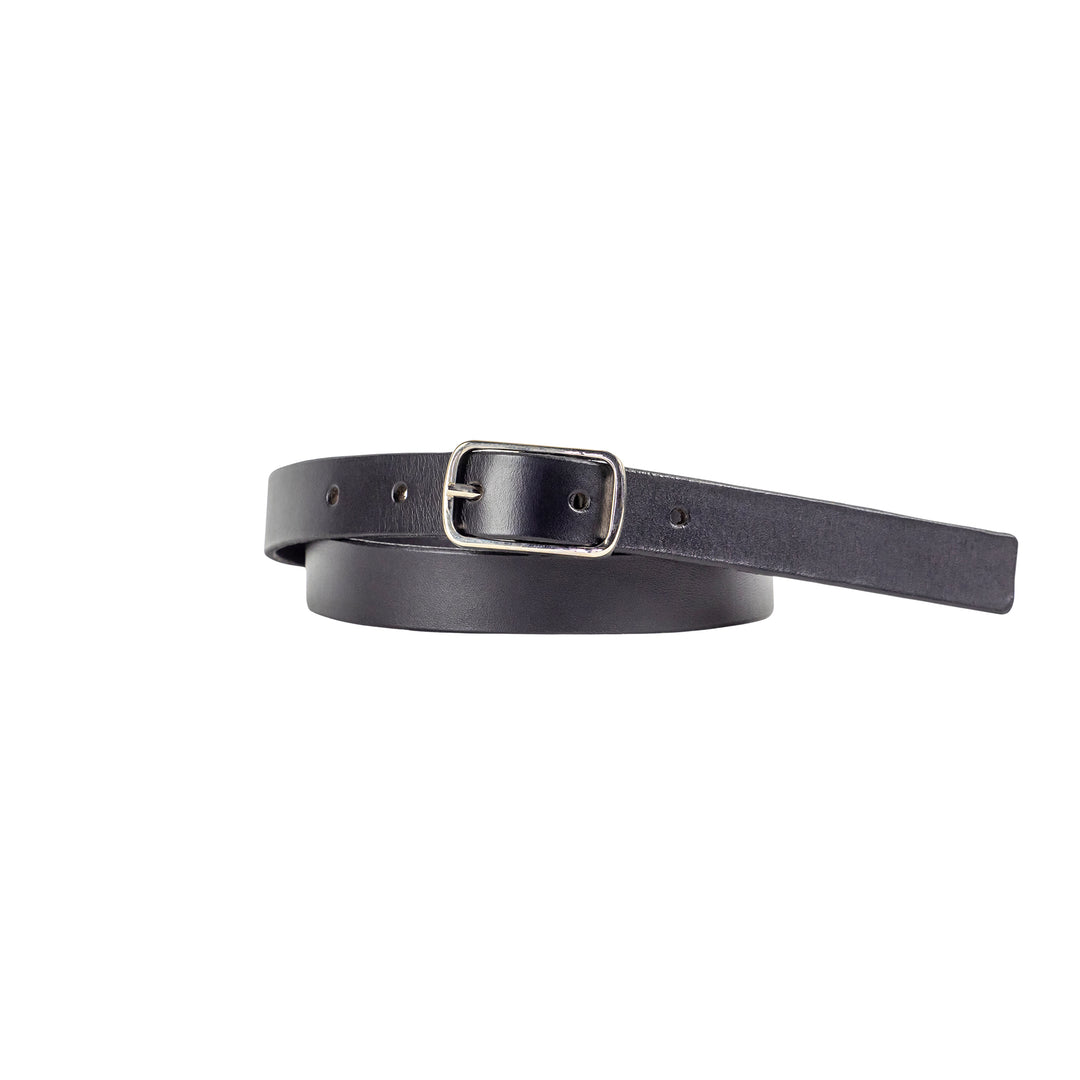 20mm Black Leather Belt - Harrisson Australia