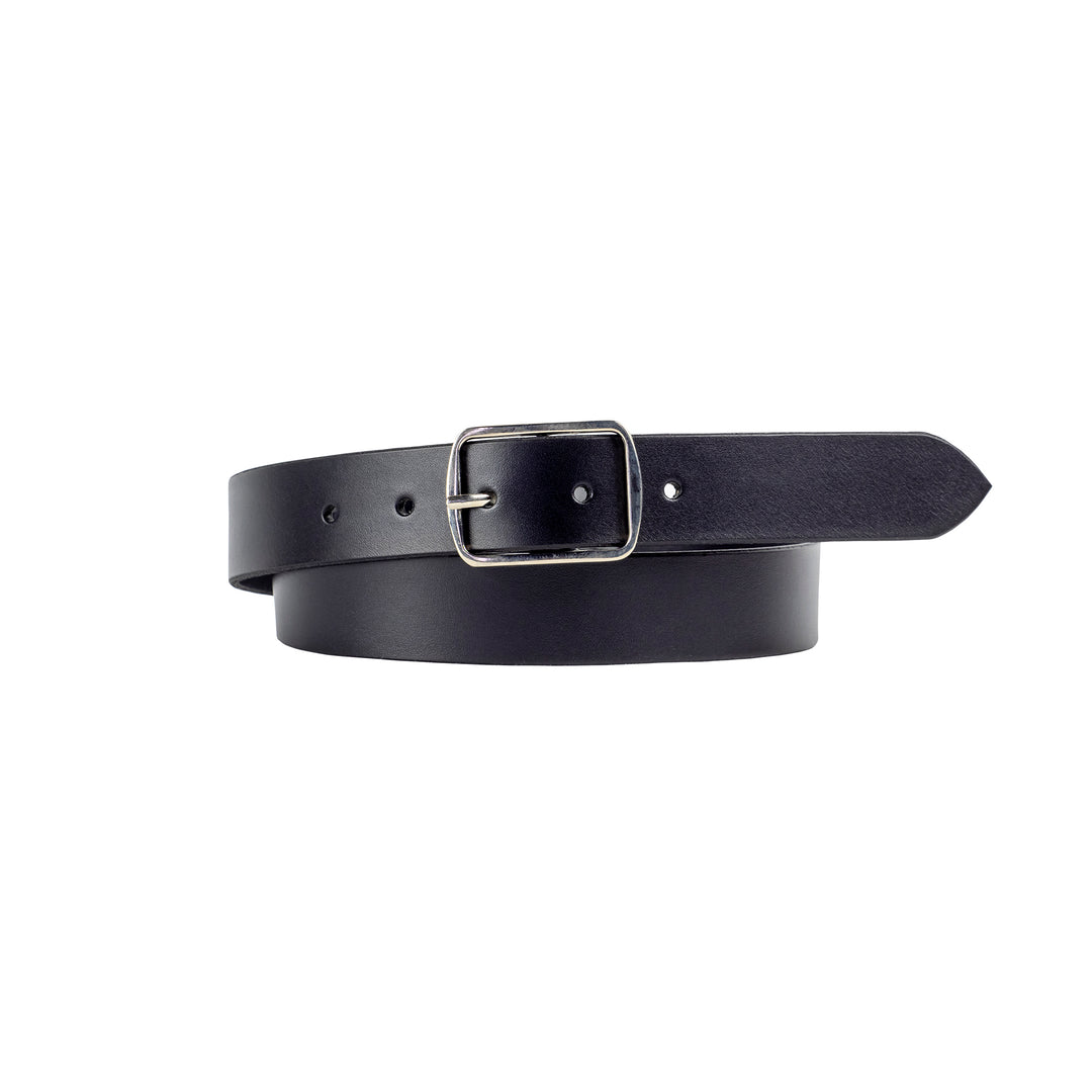 30mm Black Leather belt - Harrisson Australia