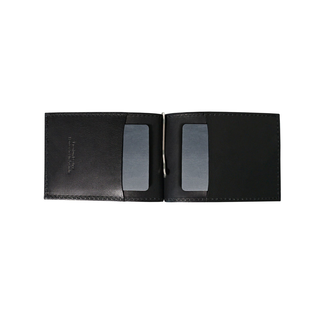 Leather Billfold Wallet Black