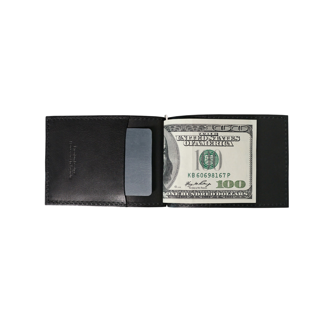 Leather Billfold Wallet Black