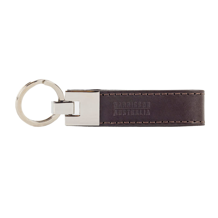 Leather Keyring Brown - Harrisson Australia