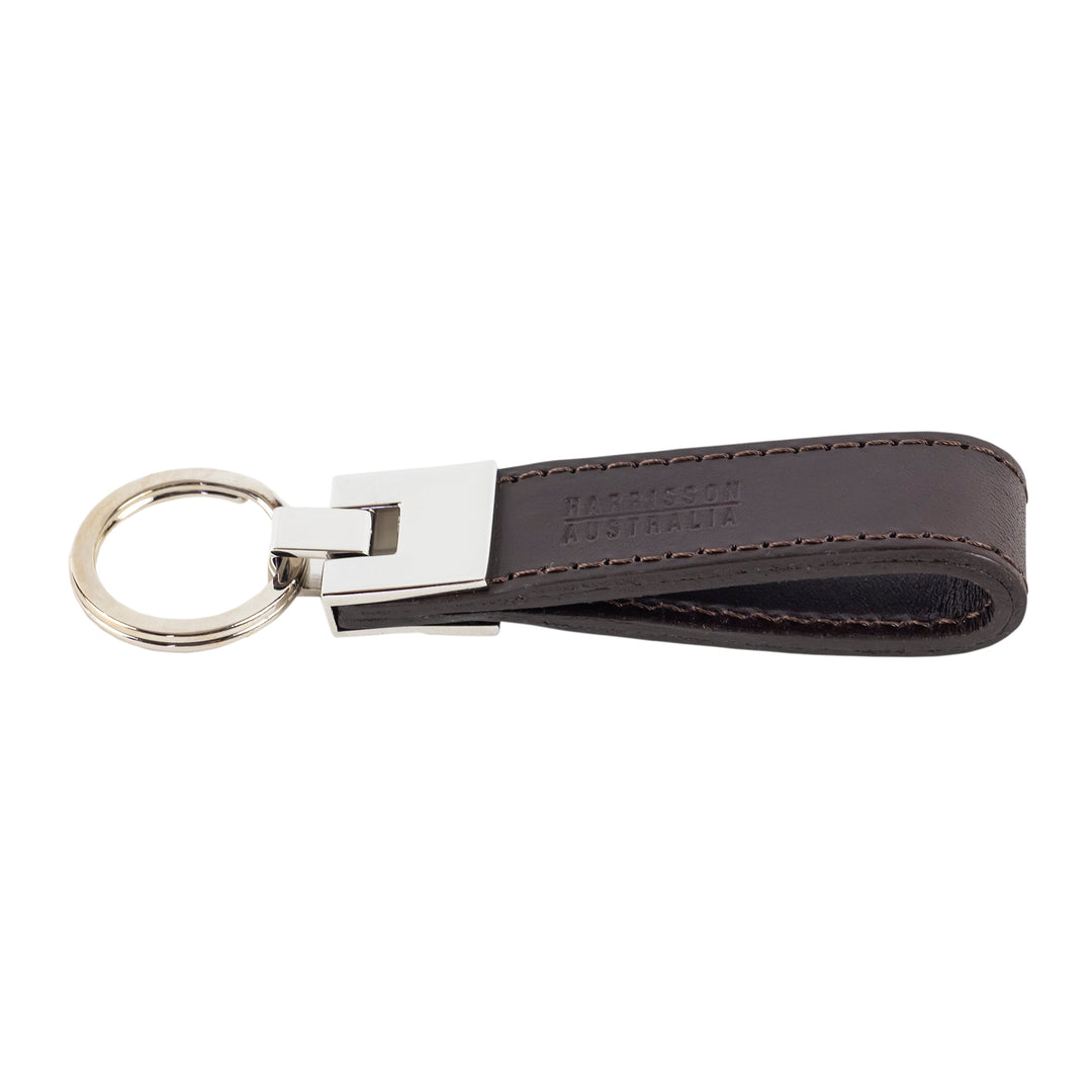 Leather Keyring Brown - Harrisson Australia