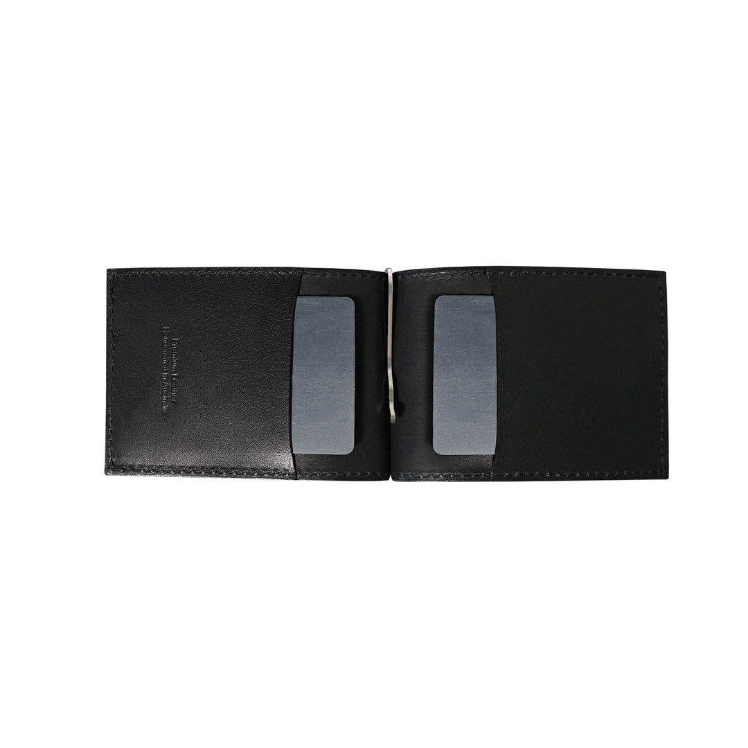Black Billfold, Card Sleeve Wallet and Keyring
