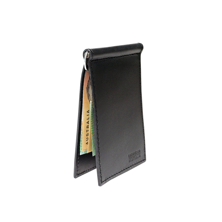 Black Billfold With Matching Card Sleeve Wallet