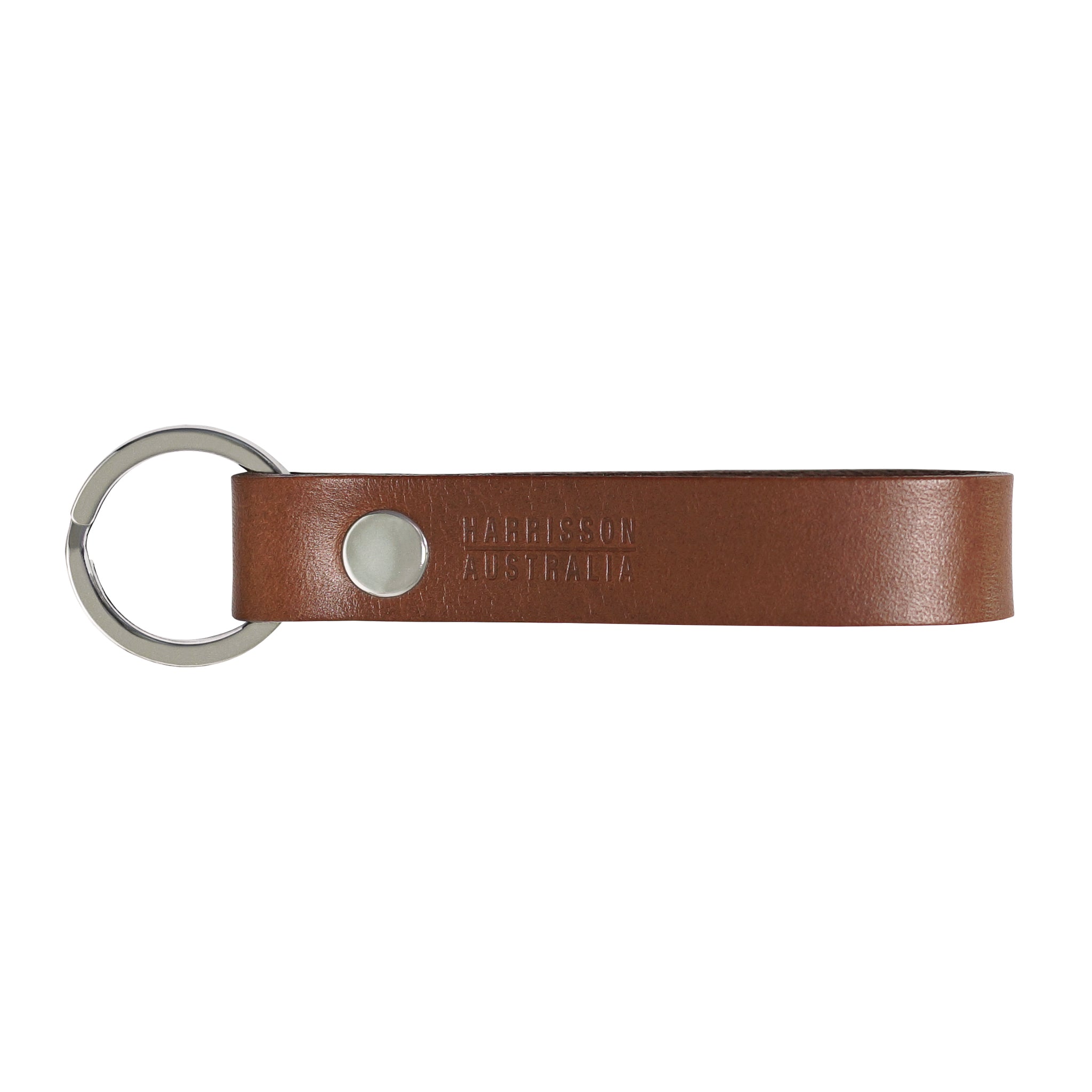 Cowhide Leather Keychain - Tan | Harrisson Australia