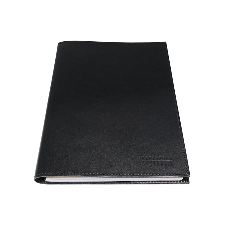 A5 Black Leather Notebook