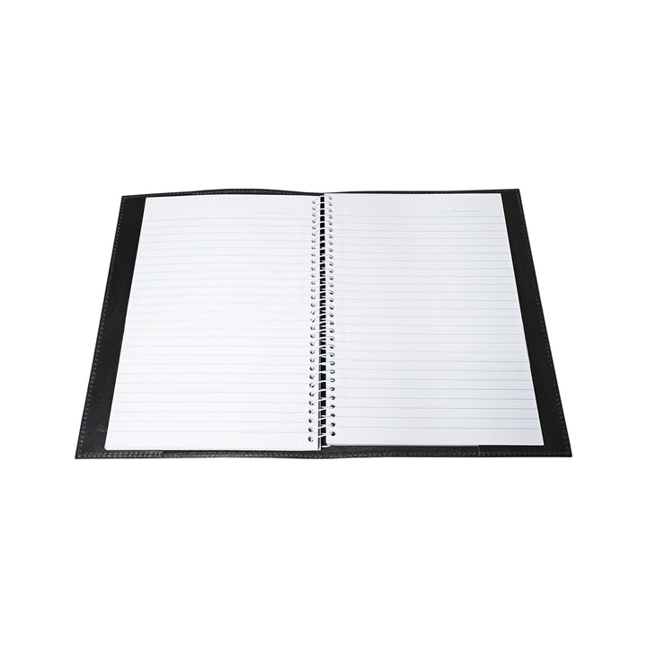 A5 Black Leather Notebook